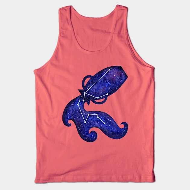 Astrological sign Aquarius constellation Tank Top by Savousepate